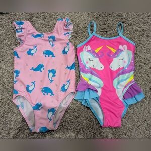 4t swimsuits magical narwhals and unicorns cat & jack bundle